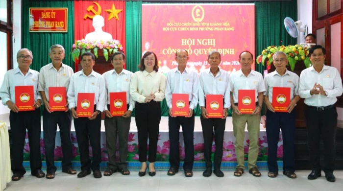 Hội Cựu chiến binh phường Phan Rang triển khai nhiệm vụ 6 tháng cuối năm 2026