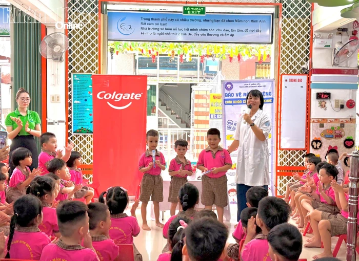 Truyền thông nha học đường cho hơn 120 trẻ mầm non