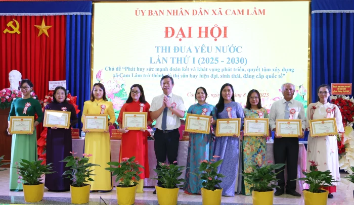 Đại hội thi đua yêu nước xã Cam Lâm lần thứ I, giai đoạn 2025 - 2030