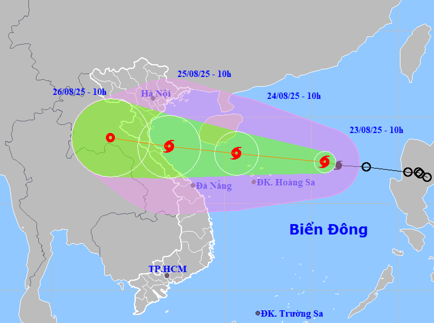 Dự báo bão số 5 giật cấp 15, di chuyển nhanh, gây gây mưa lớn