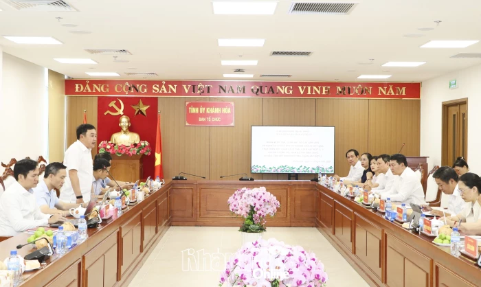 Đoàn Kiểm tra, giám sát số 234 của Bộ Chính trị, Ban Bí thư làm việc với Ban Tổ chức Tỉnh ủy