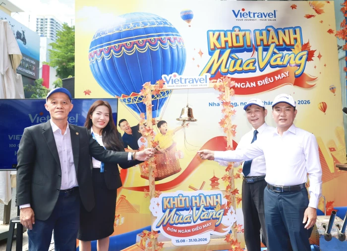 Vietravel Khánh Hòa khởi động chiến dịch "Khởi hành Mùa Vàng - Đón ngàn điều may"