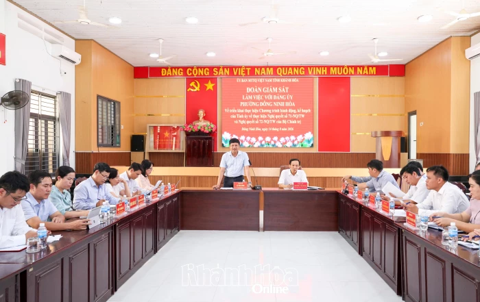 Ủy ban MTTQ Việt Nam tỉnh Khánh Hòa: Giám sát thực hiện chính sách giáo dục, y tế tại phường Đông Ninh Hòa