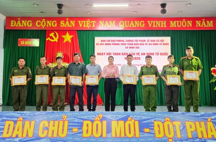 Xã Ninh Hải tổ chức Ngày hội Toàn dân bảo vệ an ninh Tổ quốc năm 2026
