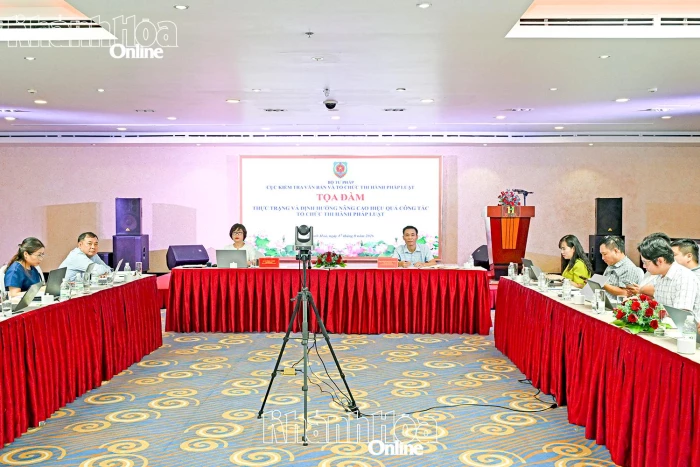 Tọa đàm nâng cao hiệu quả công tác tổ chức thi hành pháp luật