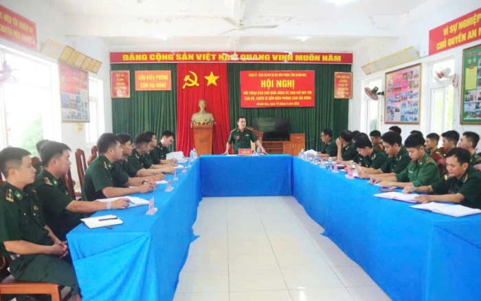 Bộ đội Biên phòng tỉnh Khánh Hòa tổ chức đối thoại dân chủ với cán bộ, chiến sĩ