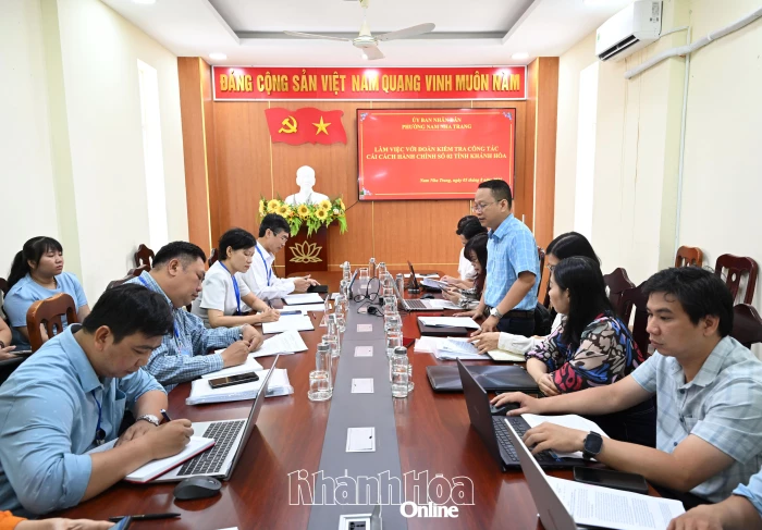 Kiểm tra công tác cải cách hành chính tại phường Nam Nha Trang
