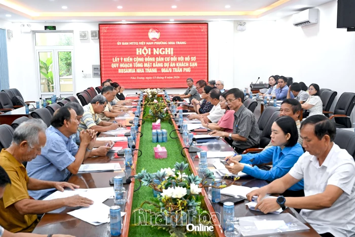Lấy ý kiến dân cư về hồ sơ quy hoạch tổng mặt bằng Dự án Khách sạn Rosamia Nha Trang
