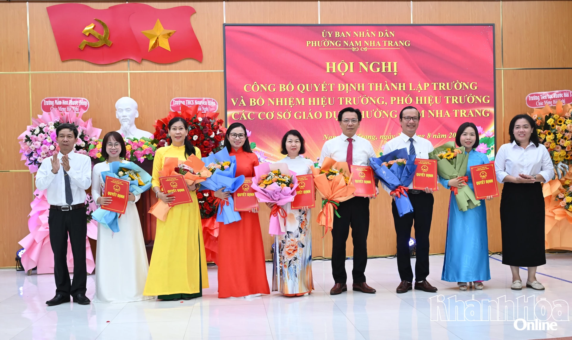 Phường Nam Nha Trang công bố quyết định thành lập các cơ sở giáo dục và công tác cán bộ