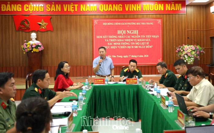 Phường Bắc Nha Trang tổ chức xem xét, thống nhất các nguồn tin về liệt sĩ, mộ liệt sĩ