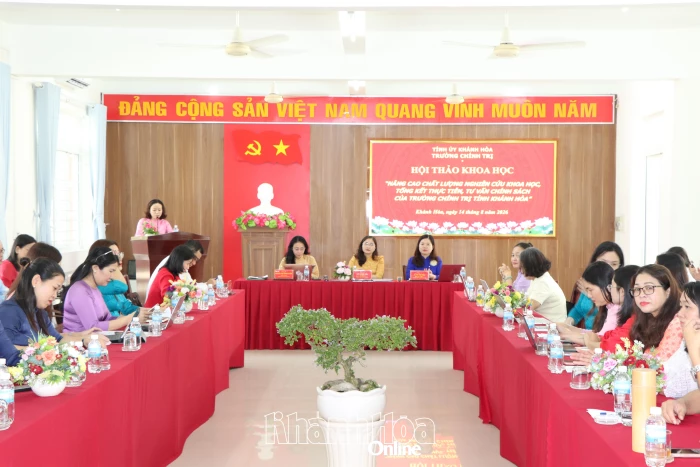 Trường Chính trị tỉnh Khánh Hòa tổ chức hội thảo về nâng cao chất lượng nghiên cứu khoa học
