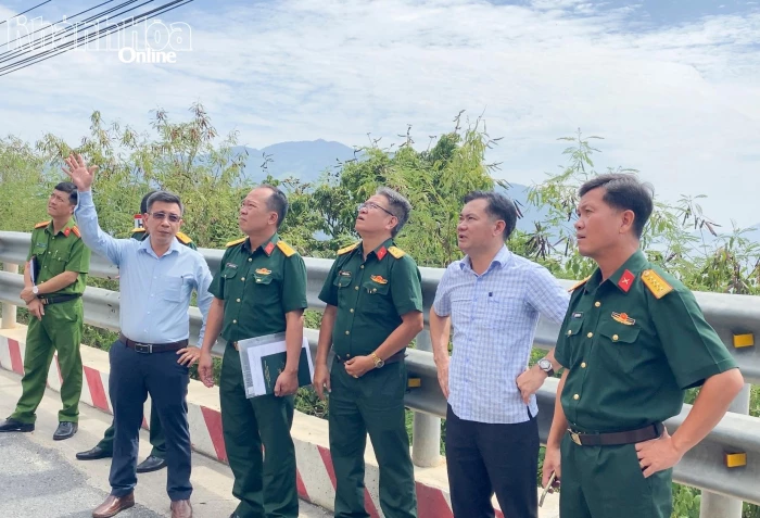 Khảo sát công tác phòng thủ dân sự tại xã Đại Lãnh