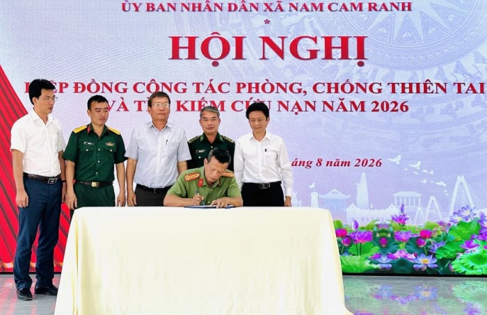 Xã Nam Cam Ranh triển khai công tác phòng, chống thiên tai và tuyển quân năm 2027
