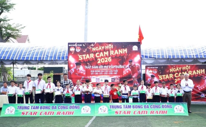 Phường Cam Ranh tổ chức Ngày hội Star Cam Ranh - “Thắp sáng ước mơ đến trường” và Giải bóng đá các lứa tuổi năm 2026