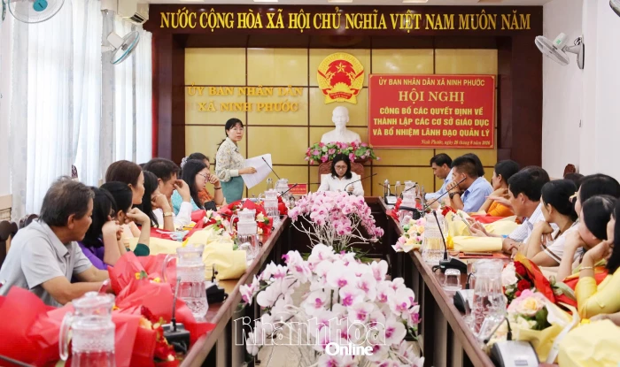 Đảng ủy xã Ninh Phước triển khai đề án nhân sự cấp ủy các cơ sở giáo dục