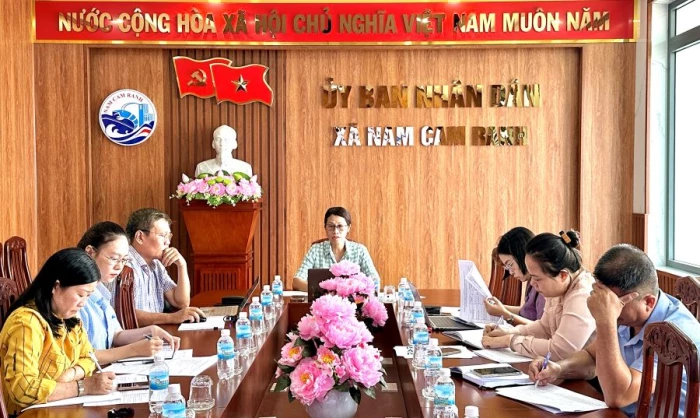 Tỷ lệ hồ sơ giải quyết trước và đúng hạn của xã Nam Cam Ranh đạt tỷ lệ 99,56%