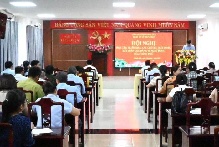 Xã Thuận Bắc triển khai các văn bản mới của Trung ương