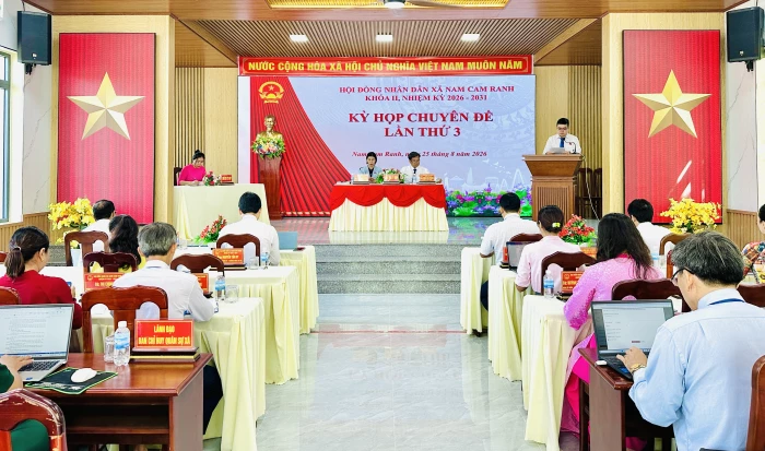 HĐND xã Nam Cam Ranh tổ chức Kỳ họp chuyên đề lần thứ 3