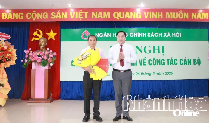 Ông Hồ Đắc Thích giữ chức vụ Giám đốc Chi nhánh Ngân hàng Chính sách xã hội tỉnh Khánh Hòa