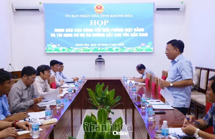 Tập trung xây dựng các khu tái định cư phục vụ dự án Đường sắt tốc độ cao đoạn qua Khánh Hòa