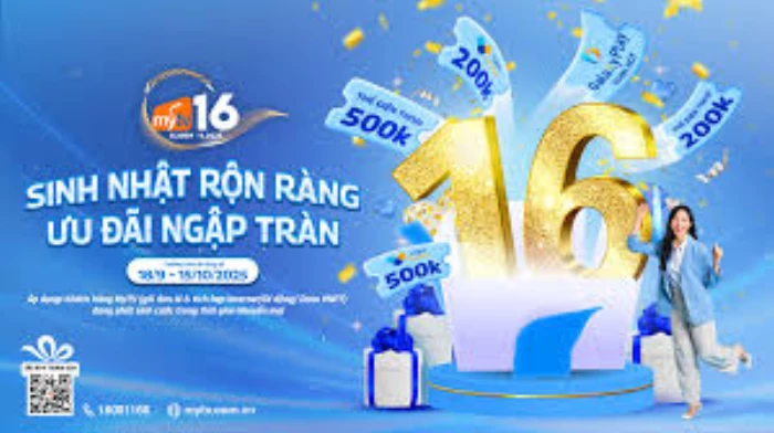 Mừng sinh nhật 16 năm - MyTV tặng ưu đãi "khủng"