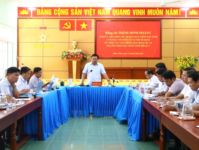 Tháo gỡ vướng mắc giải phóng mặt bằng Dự án Nhà máy Điện hạt nhân Ninh Thuận 1