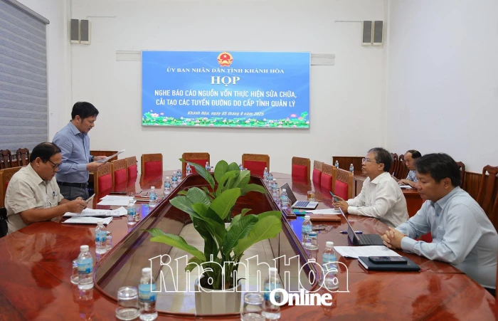 Bố trí nguồn vốn sửa chữa, cải tạo các tuyến đường do tỉnh quản lý