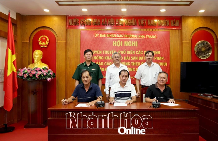 Phường Nha Trang phối hợp tuyên truyền, phổ biến các quy định về IUU