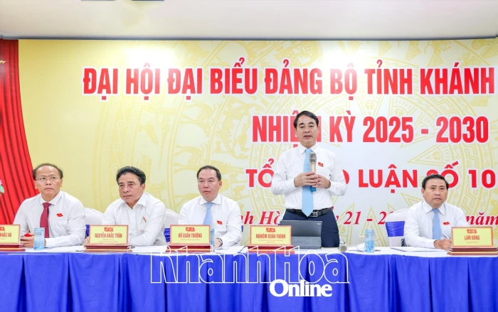 Đại hội đại biểu Đảng bộ tỉnh Khánh Hòa lần thứ I, nhiệm kỳ 2025 - 2030: Tiếp tục góp ý để làm sâu sắc hơn các nội dung văn kiện đại hội