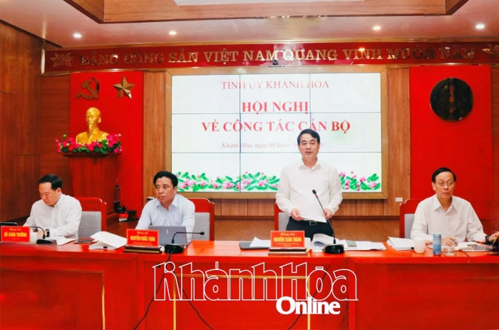 Tỉnh ủy Khánh Hòa tổ chức Hội nghị về công tác cán bộ và cho ý kiến về kế hoạch đầu tư công trung hạn