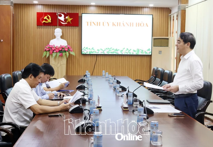 Sớm thành lập Hội đồng tư vấn và Tổ chuyên gia về phát triển khoa học, công nghệ, đổi mới sáng tạo và chuyển đổi số tỉnh Khánh Hòa