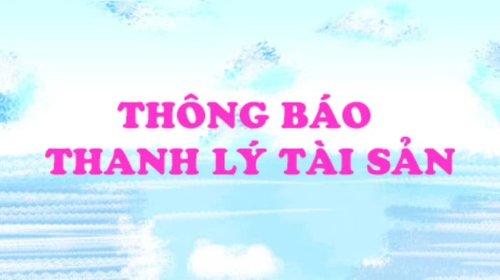 Công ty Cổ phần Cấp thoát nước Khánh Hòa thông báo về việc bán đấu giá tài sản thanh lý