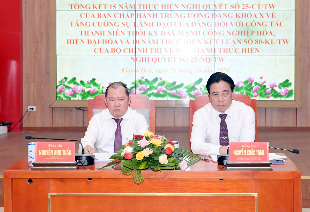 Tỉnh ủy Khánh Hòa tổ chức Hội nghị tổng kết 15 năm thực hiện Nghị quyết số 25 của BCHTW Đảng khóa X