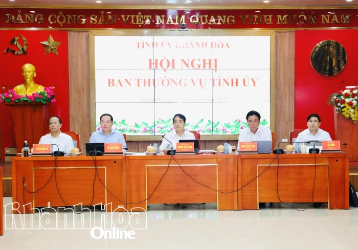 Ban Thường vụ Tỉnh ủy Khánh Hòa cho ý kiến nhiều nội dung quan trọng về phát triển kinh tế - xã hội