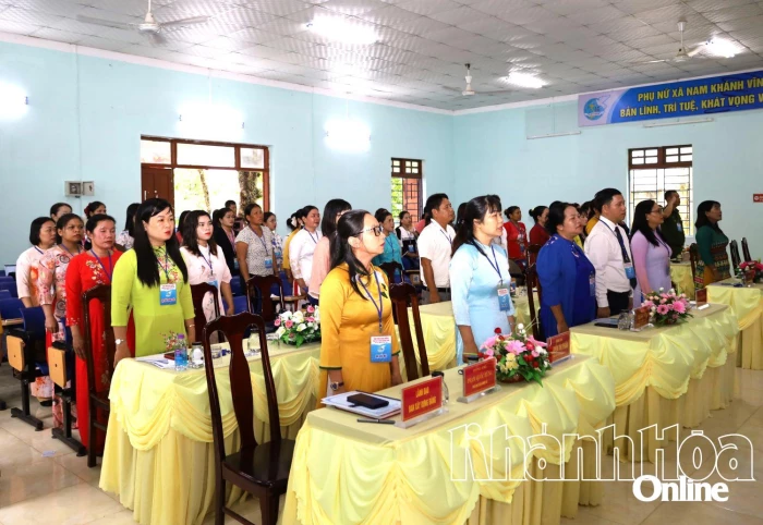 Đại hội đại biểu phụ nữ xã Nam Khánh Vĩnh lần thứ I, nhiệm kỳ 2025 - 2030