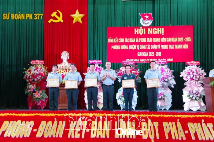 Sư đoàn Phòng không 377 tổng kết công tác đoàn và phong trào thanh niên giai đoạn 2022 - 2025