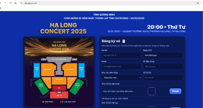 19 giờ, ngày 21/10 mở cổng đăng ký nhận vé “Hạ Long concert 2025”