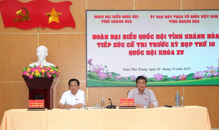 Đại biểu Quốc hội tỉnh Khánh Hòa tiếp xúc cử tri phường Nam Nha Trang