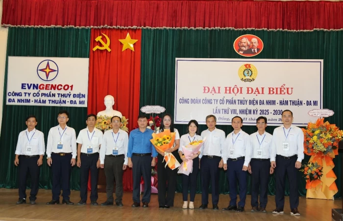 Đại hội đại biểu Công đoàn Công ty cổ phần Thủy điện Đa Nhim - Hàm Thuận - Đa Mi lần thứ VIII