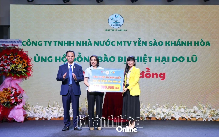 Các doanh nhân, doanh nghiệp Khánh Hòa ủng hộ gần 3 tỷ đồng hỗ trợ đồng bào bị thiệt hại do bão, lụt