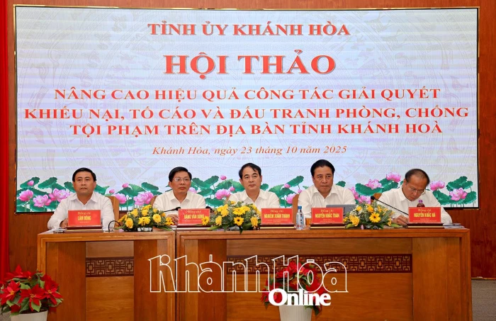 Hội thảo nâng cao hiệu quả giải quyết khiếu nại, tố cáo và đấu tranh phòng, chống tội phạm