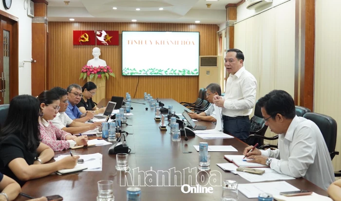 Thường trực Tỉnh ủy giao ban công tác quý III với các cơ quan tham mưu, giúp việc của Tỉnh ủy