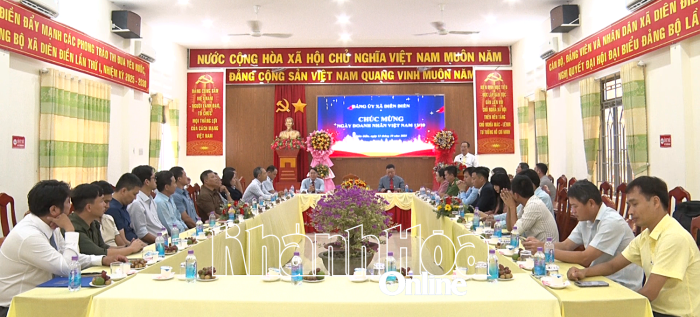 Xã Diên Điền tổ chức gặp mặt kỷ niệm Ngày Doanh nhân Việt Nam