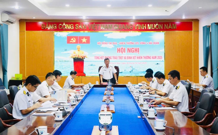 Vùng 4 Hải quân tổng kết phong trào Thi đua Quyết thắng năm 2025