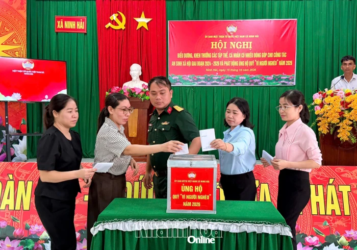 Xã Ninh Hải phát động ủng hộ Quỹ “Vì người nghèo” năm 2026