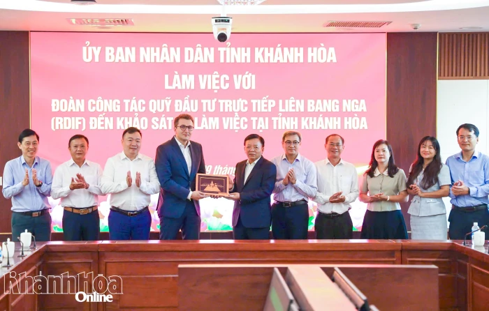 Phó Chủ tịch UBND tỉnh Lê Huyền làm việc với lãnh đạo Quỹ Đầu tư trực tiếp Liên bang Nga