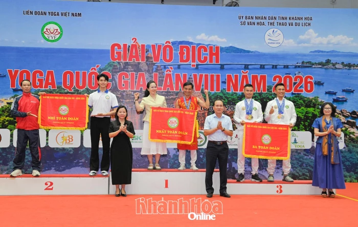 Đoàn Khánh Hòa đoạt giải nhất Giải vô địch Yoga quốc gia, lần thứ VIII
