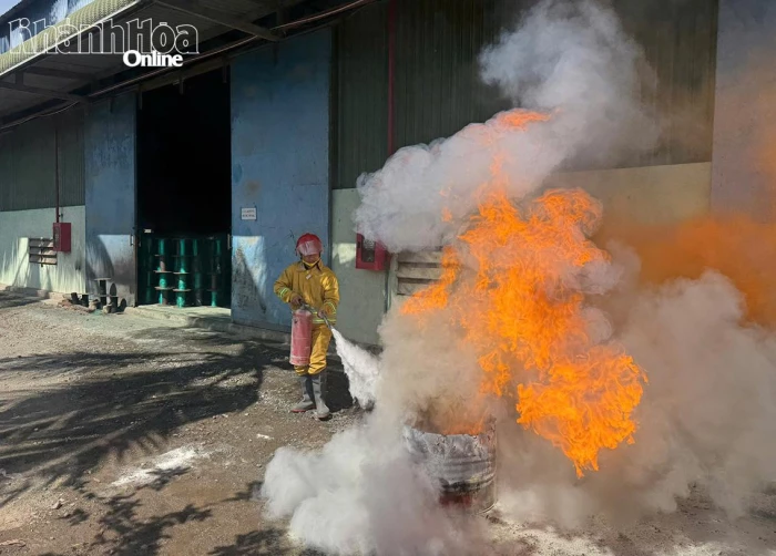 Thực tập phương án chữa cháy tại xưởng sản xuất cước, dệt lưới
