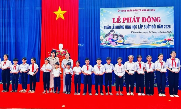Xã Khánh Sơn phát động Tuần lễ hưởng ứng học tập suốt đời năm 2026