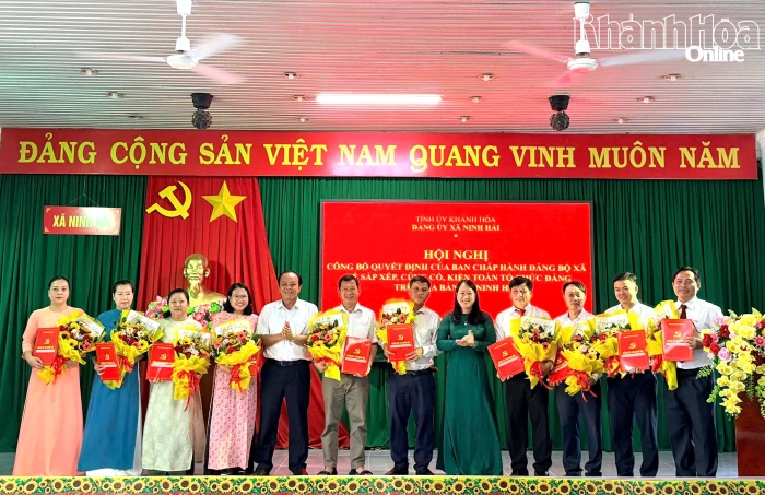 Xã Ninh Hải sắp xếp, kiện toàn các tổ chức đảng